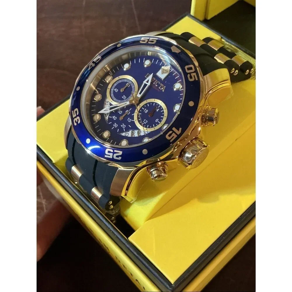 Invicta Pro Diver SCUBA Men’s Watch with Black Silicone Strap 48 mm 6983